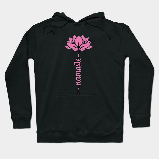 Lotus Namaste Hoodie by StarsDesigns